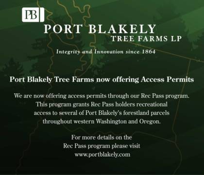 Port Blakely Tree Farms - Recreational Access Program